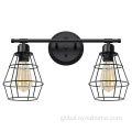 Lampshade Wall Lamp Rustic Metal Cage Bathroom Lighting Supplier